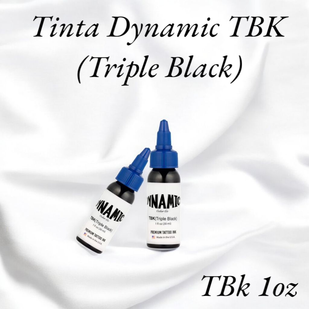Tinta Dynamic Ink Black & Triple Black 1oz / 30ml Rebottle Original USA - Tinta Tato