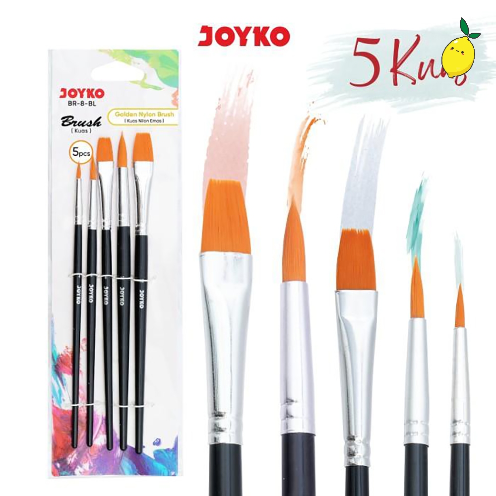

Kuas Lukis Set Joyko / Brush BR-8-BL / Kuas Lukis Cat Air Minyak Akrilik