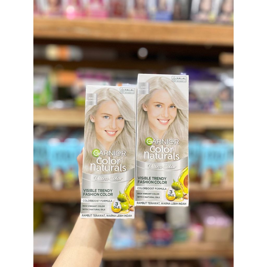 GARNIER ASH BLONDE Color Naturals Ultra Color Fashion Collection Ash Blonde - Cat / Pewarna Rambut P