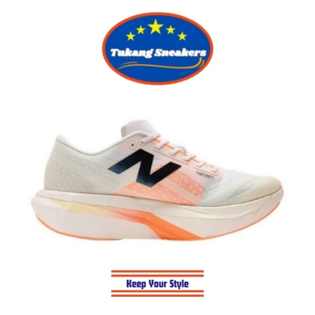 Sepatu Lari Pria New Balance Fuelcell SC Elite White NEWMRCELCW