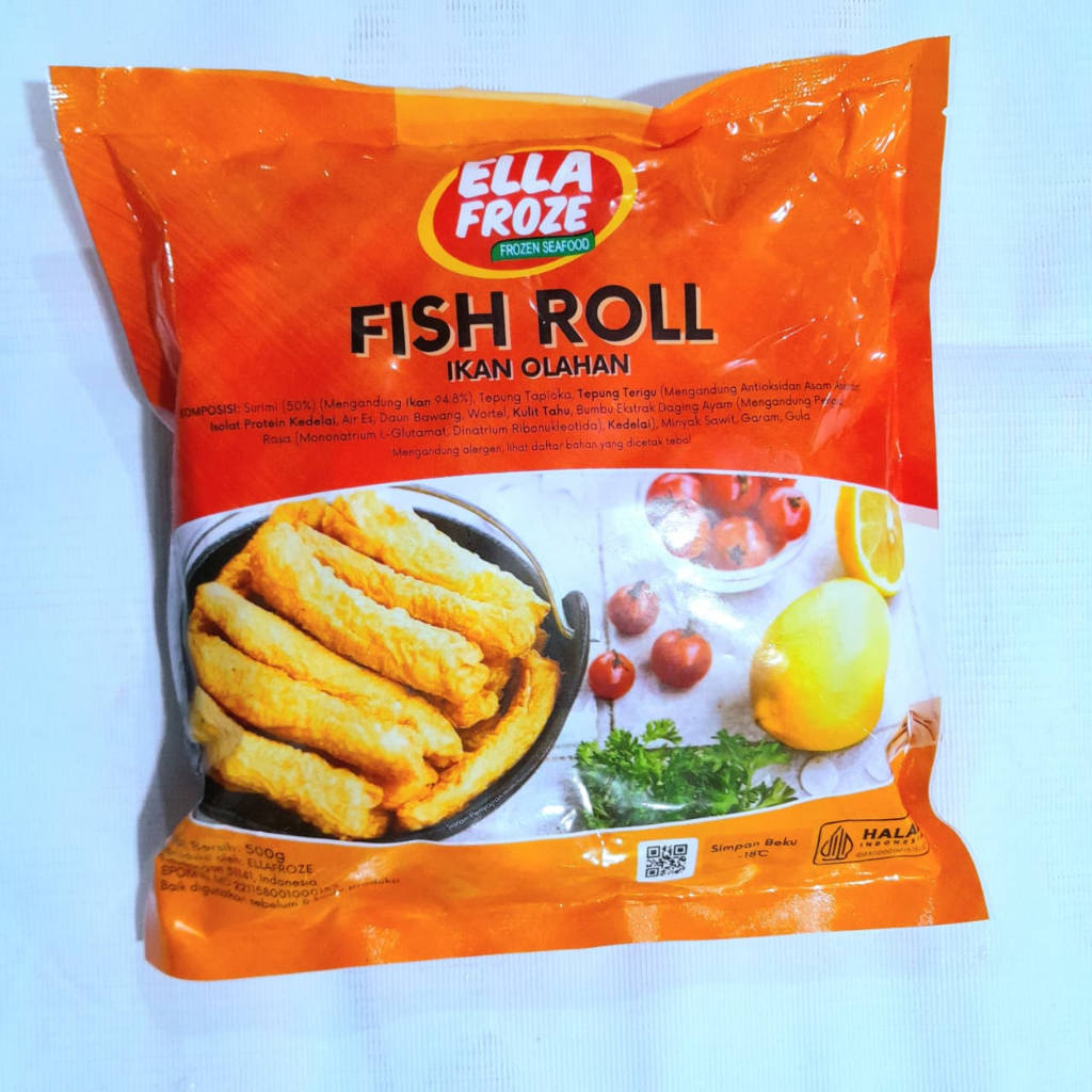 

ELLAFROZE Fish Roll 500GR - Kualitas Baik