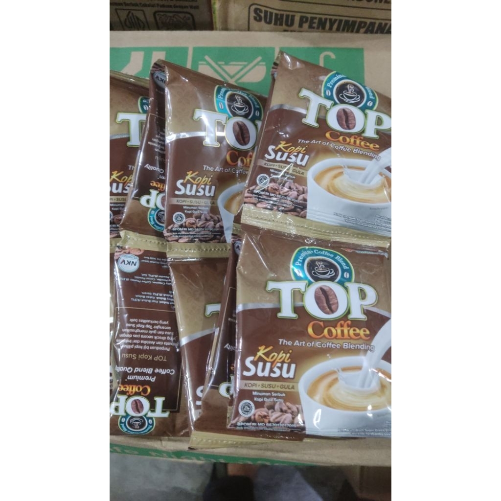 

Top Coffee Susu Sachet 1 dus 12 saset x 10 renteng