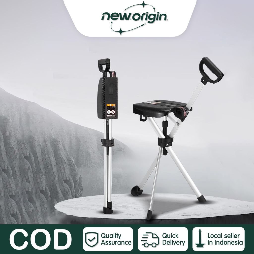 Tongkat + Tempat Duduk Alat Bantu Jalan / Tongkat Kursi Tongkat Duduk Tongkat Jalan / Tongkat Duduk