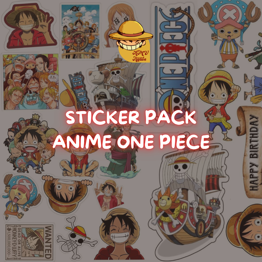 

STICKER PACK ANIME ONE PIECE II BAHAN VINYL