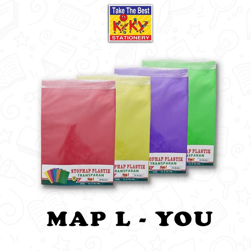 

YOU Stopmap / Map Plastik L (Folio) Isi 12 Lembar