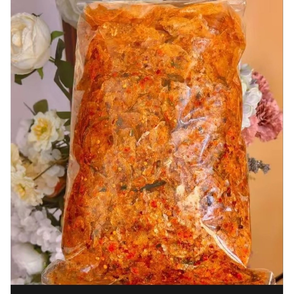 

Keripik kaca pedas daun jeruk keripik kaca kemasan 1kg