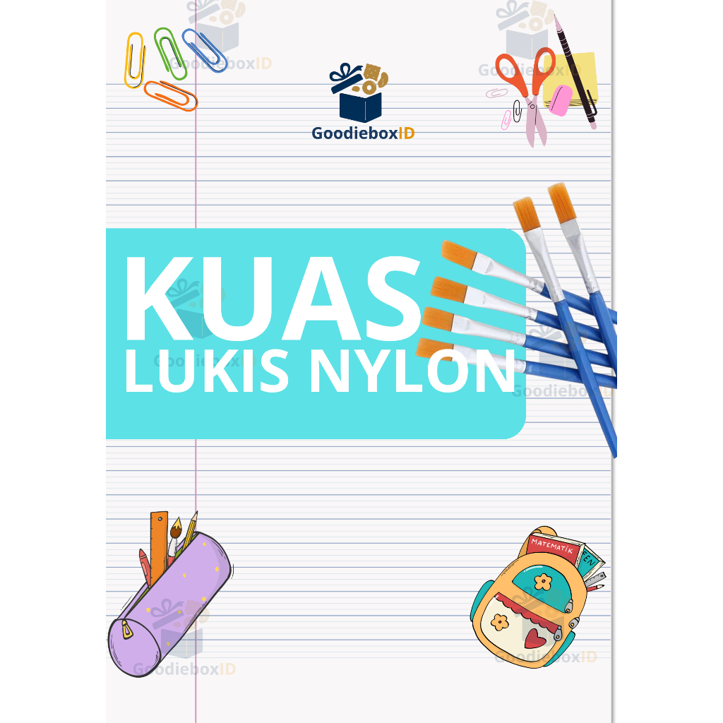 

Mainan Edukasi Alat Lukis Anak Kuas Lukis Flat Kuas Nylon Datar Paint Satuan