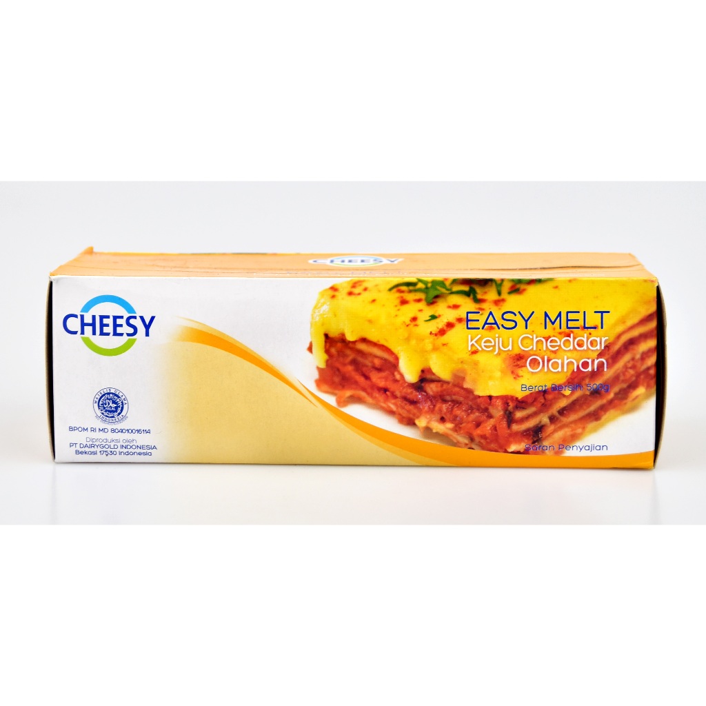 

Cheesy keju easy melt cheddar cheese 500 gram