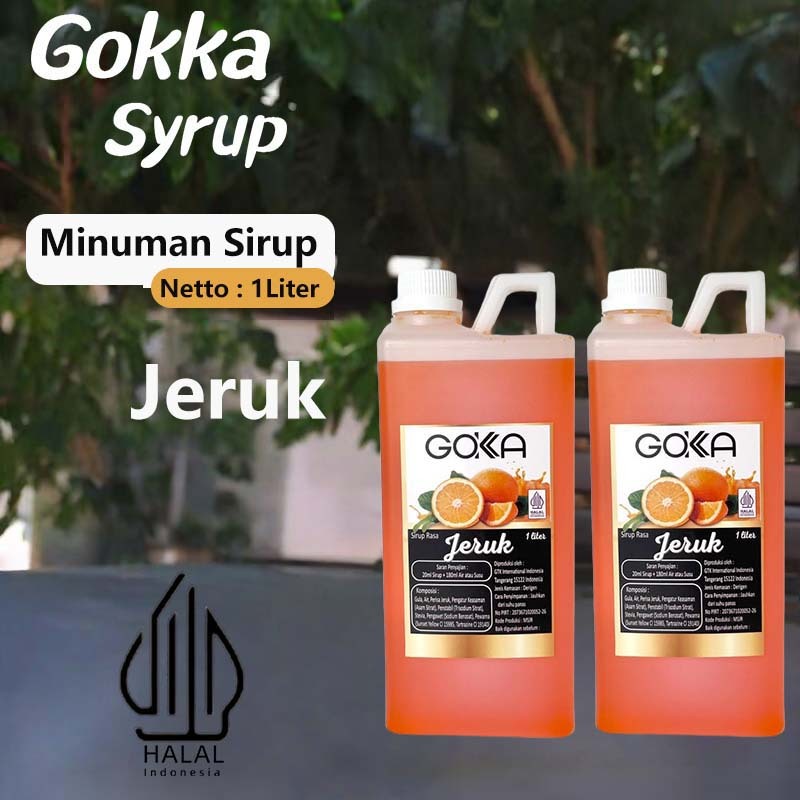 

GOKKA Sirup Minuman Rasa Jeruk 1L Syrup / Jeruk Juice