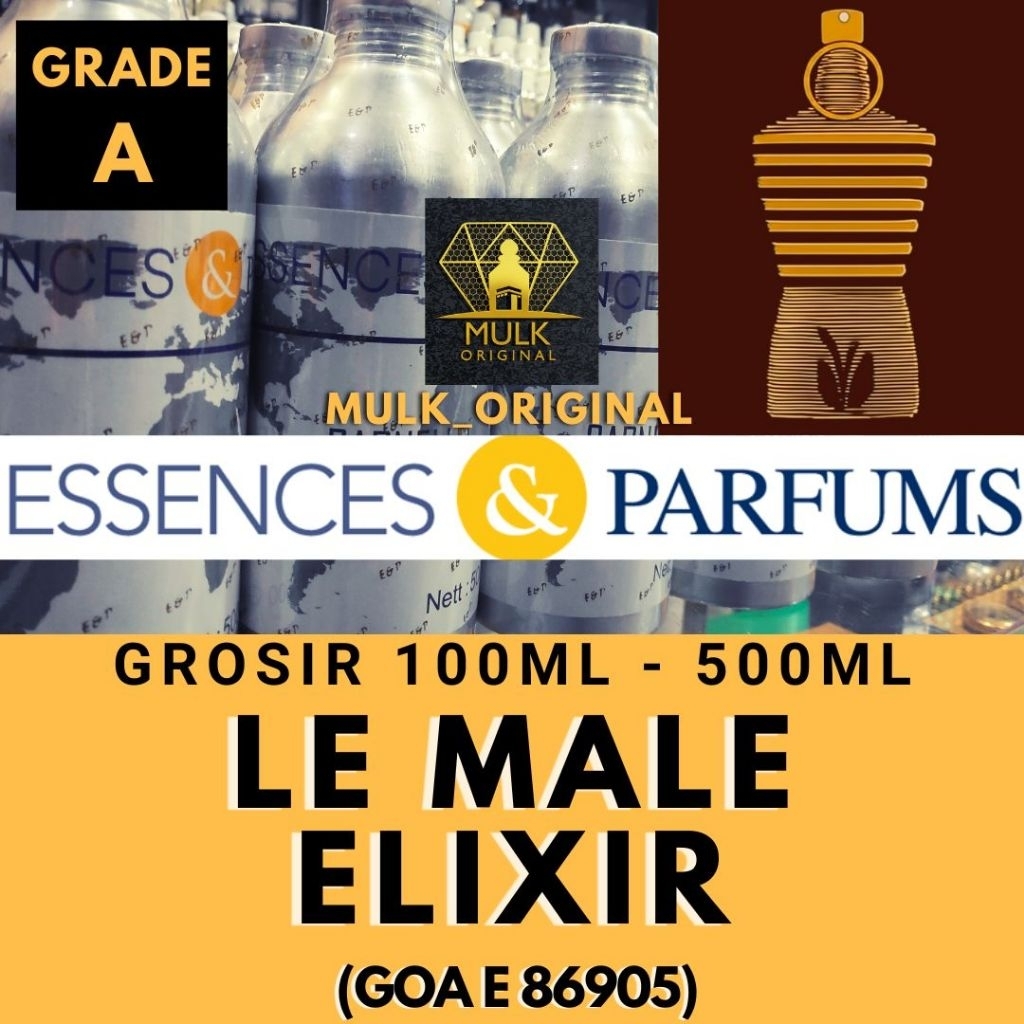 bibit parfum fragrance oil essences Grade A dan B, GOA E Searah Le Male Elixir