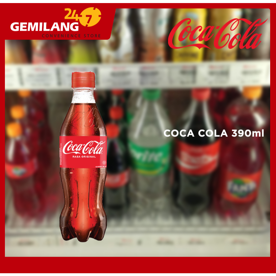

COCA COLA, SPRITE, FANTA STRAWBERRY 390ml, TEBS PET 500ml