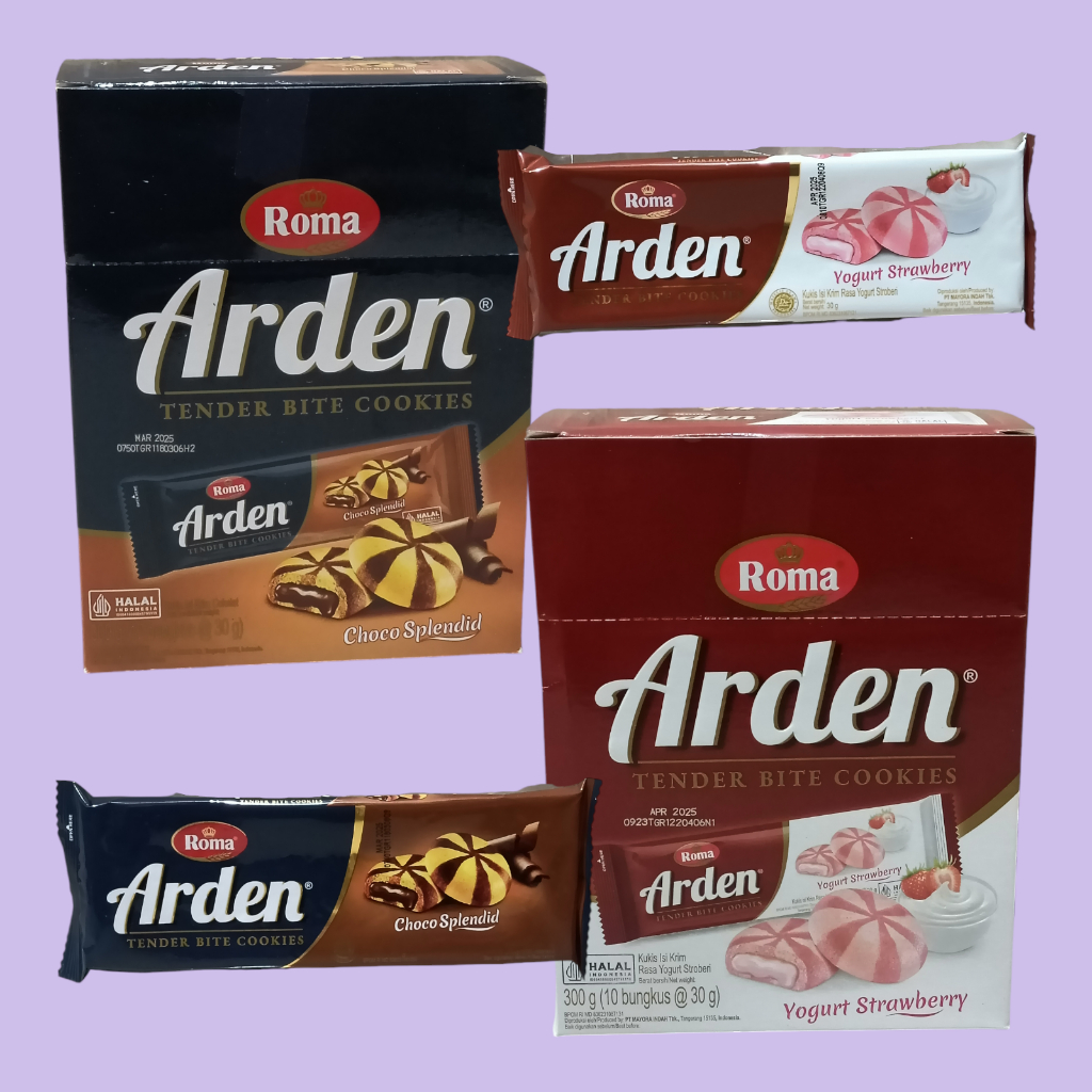 

ROMA Arden Coklat Stroberi Splendid Biskuit [10 pcs/box]