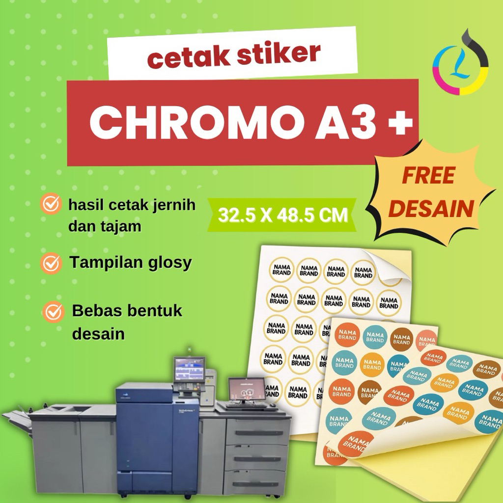 

stiker cromo cetak custom nama sendiri label jualan logo toples