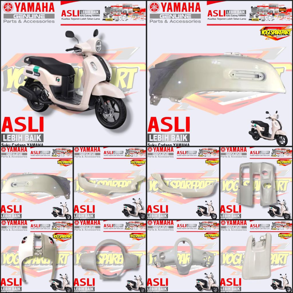 BODY BODI HALUS FAZZIO FAZIO 125 (BEJ) PUTIH CREAM ASLI ORIGINAL YAMAHA