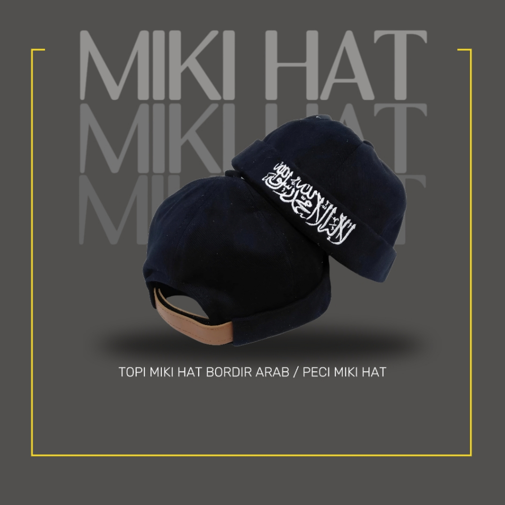 Topi MikiHat Bordir Arab/ peci / Dewasa