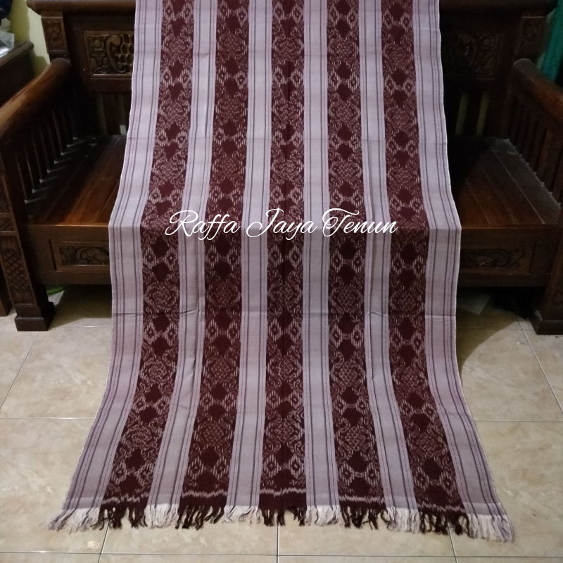 Kain Tenun Blanket Tenun Troso Jepara Halusan Kwalitas Premium Warna Coklat