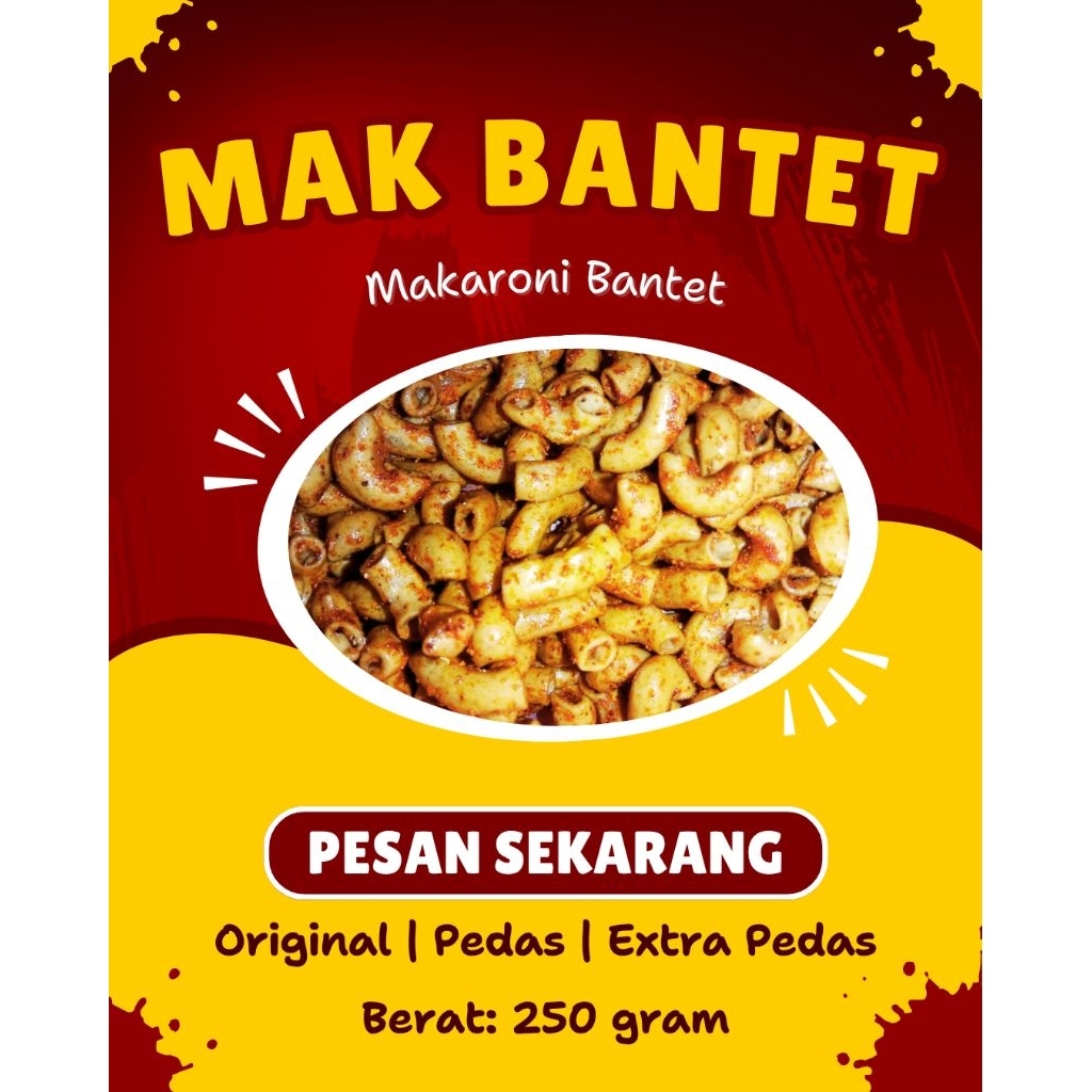 

Mak Bantet (Makaroni-Bantet) -Lotus-Kitchen-Ciamis|250gram