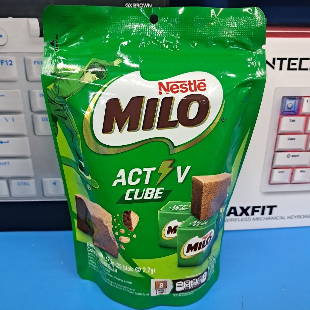 

Milo Activ Cube Isi 25pcs x 2.7g Cokelat Paduan Susu