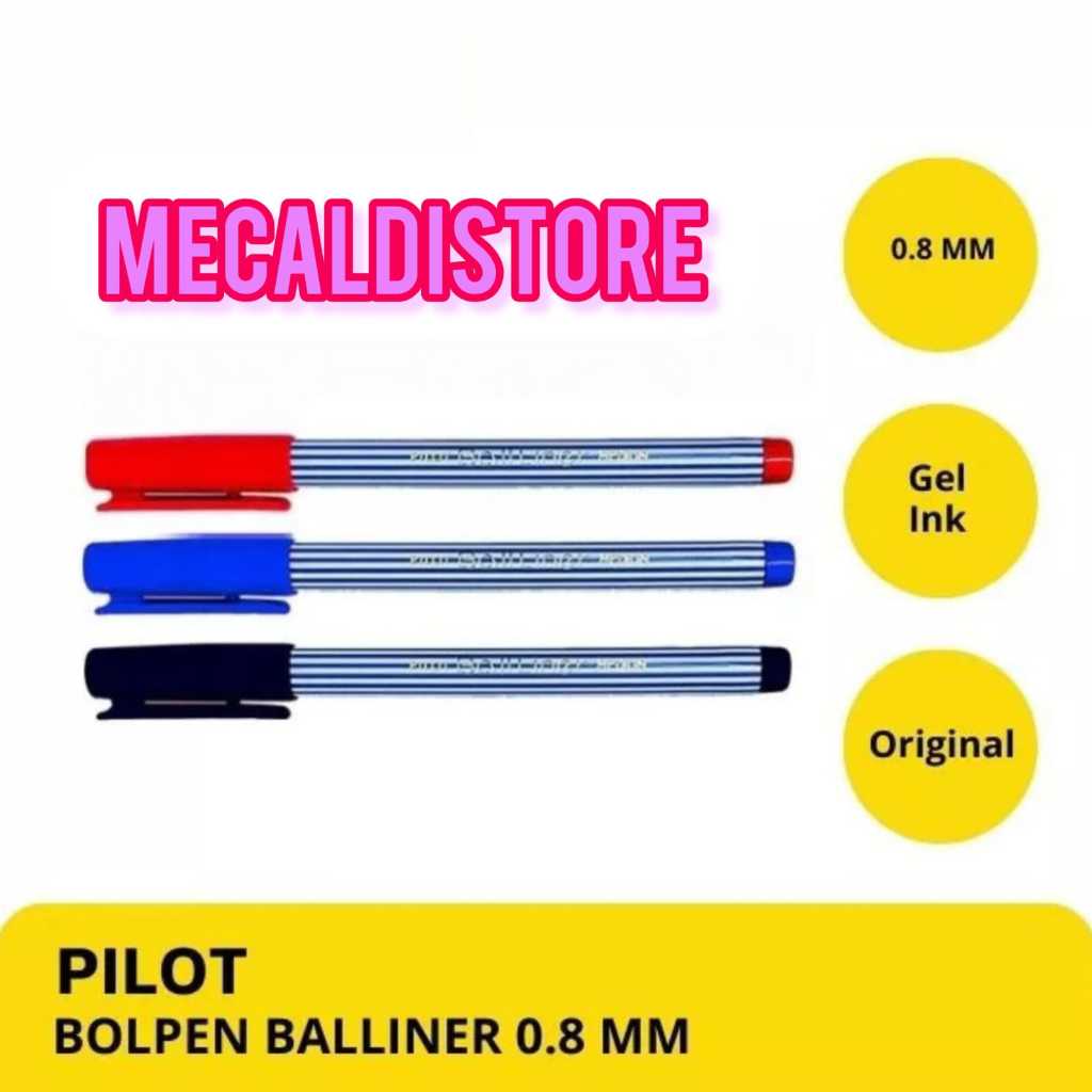 

(1 PCS) PULPEN PILOT BALL LINER MEDIUM 0.8mm PULPEN TANDA TANGAN