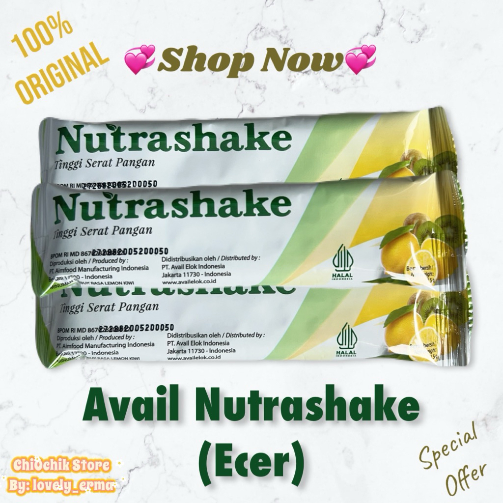 

Avail Nutrashake Sachet (1Pcs) | ANS | Minuman Tinggi Serat Pangan