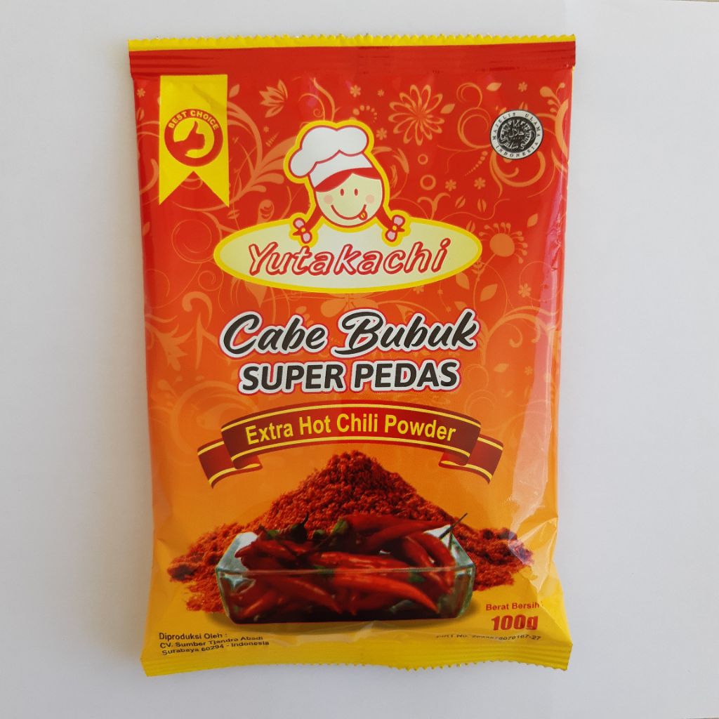 

Cabe Bubuk Super Pedas Yutakachi 100gr - Hot Chili Powder