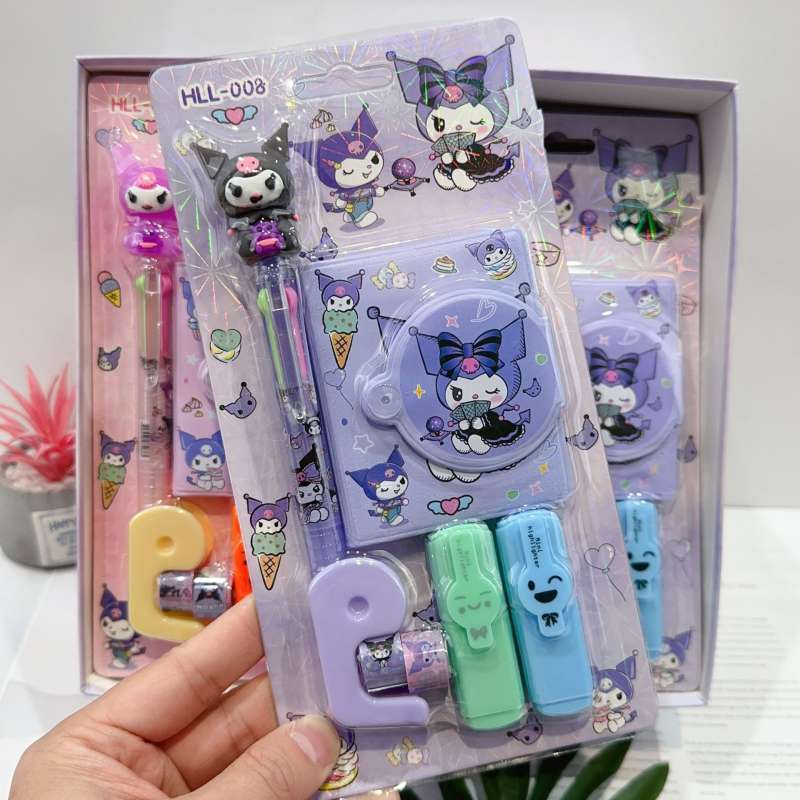 

Notebook Karakter dan Set Pulpen 5in1