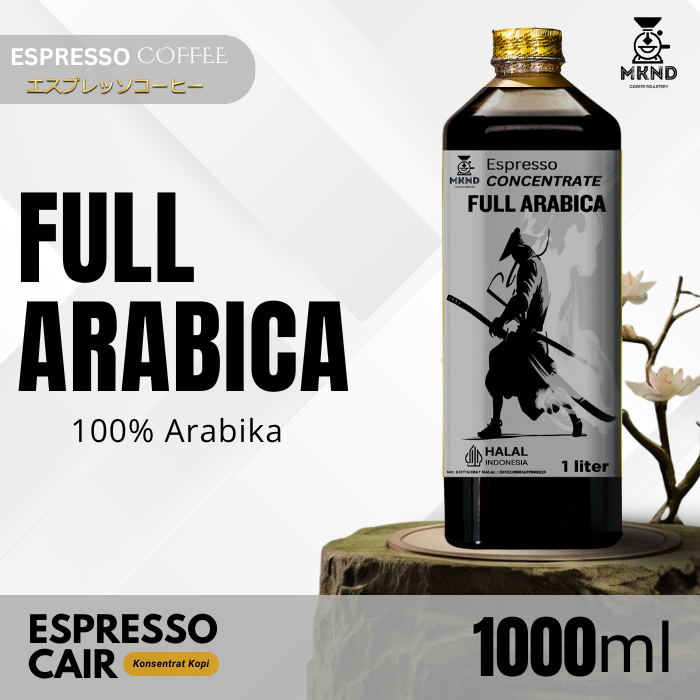 

MKND COFFEE ROASTERY - Full Arabika Espresso Cair 1 Liter | Konsentrat Kopi Espresso Medium Dark Roast