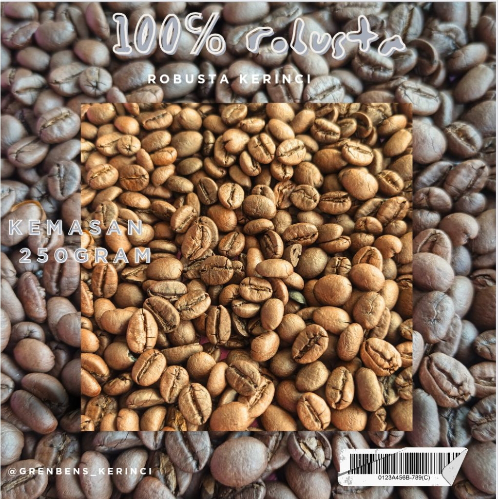 

Biji kopi robusta | rosben robusta kemasan 250 gram