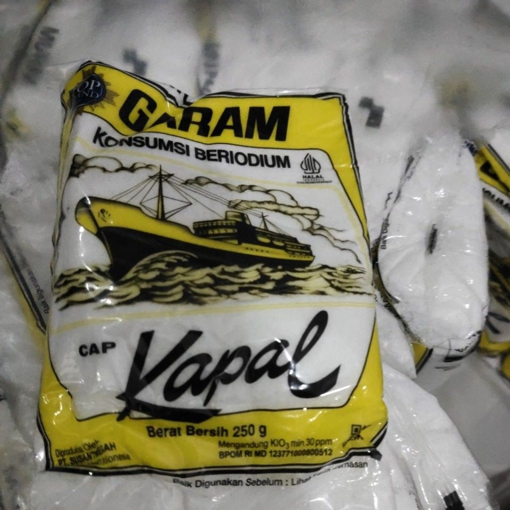 

garam cap kapal 250 gram promo