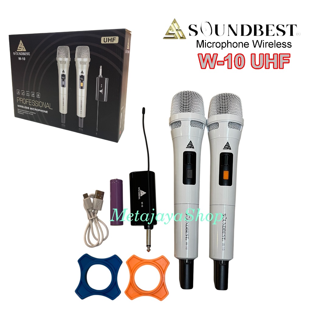 Mikrofon Soundbest  Wireless W-10 Mic Soundbest W10 UHF Free Koper