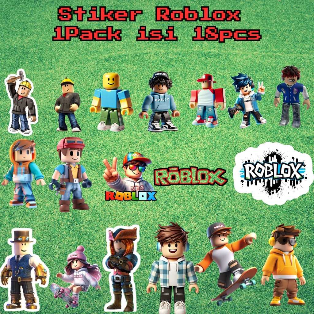 

RBLX | Stiker Roblox | Sticker | Game Rblx | 1pack isi 18pcs