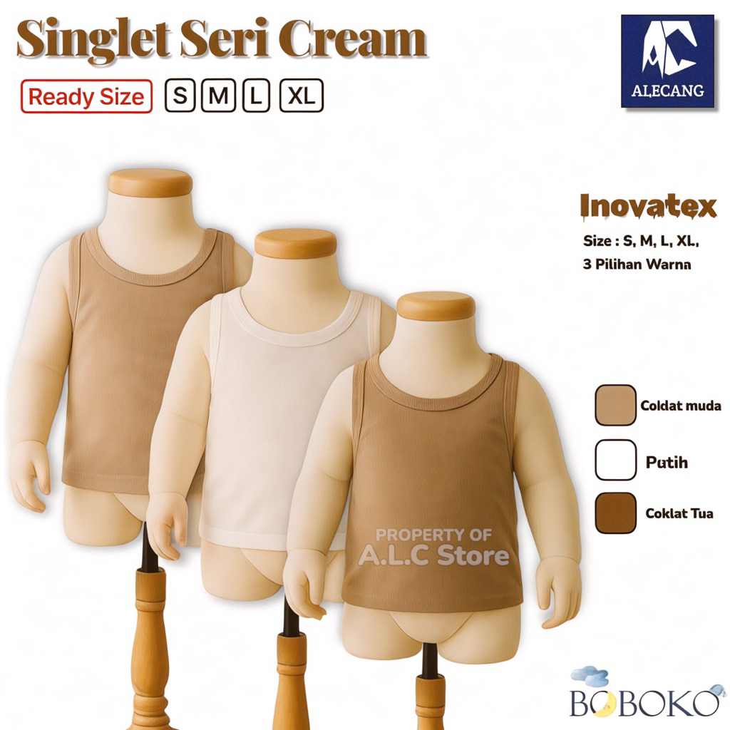 6 PCS Singlet Anak Bayi Baby Newborn BOBOKO