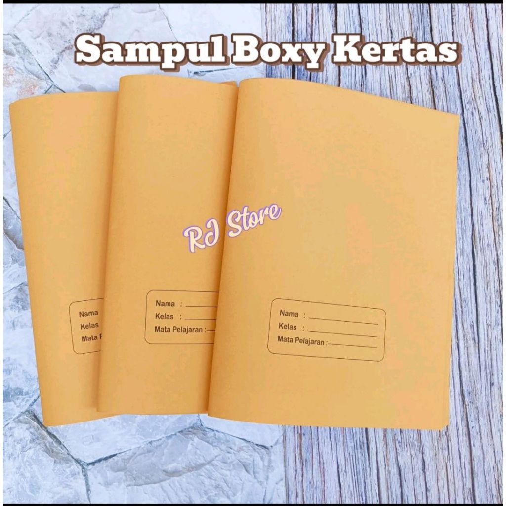 

(1pak isi 20pcs) sampul buku coklat boxy nama polos ukuran besar