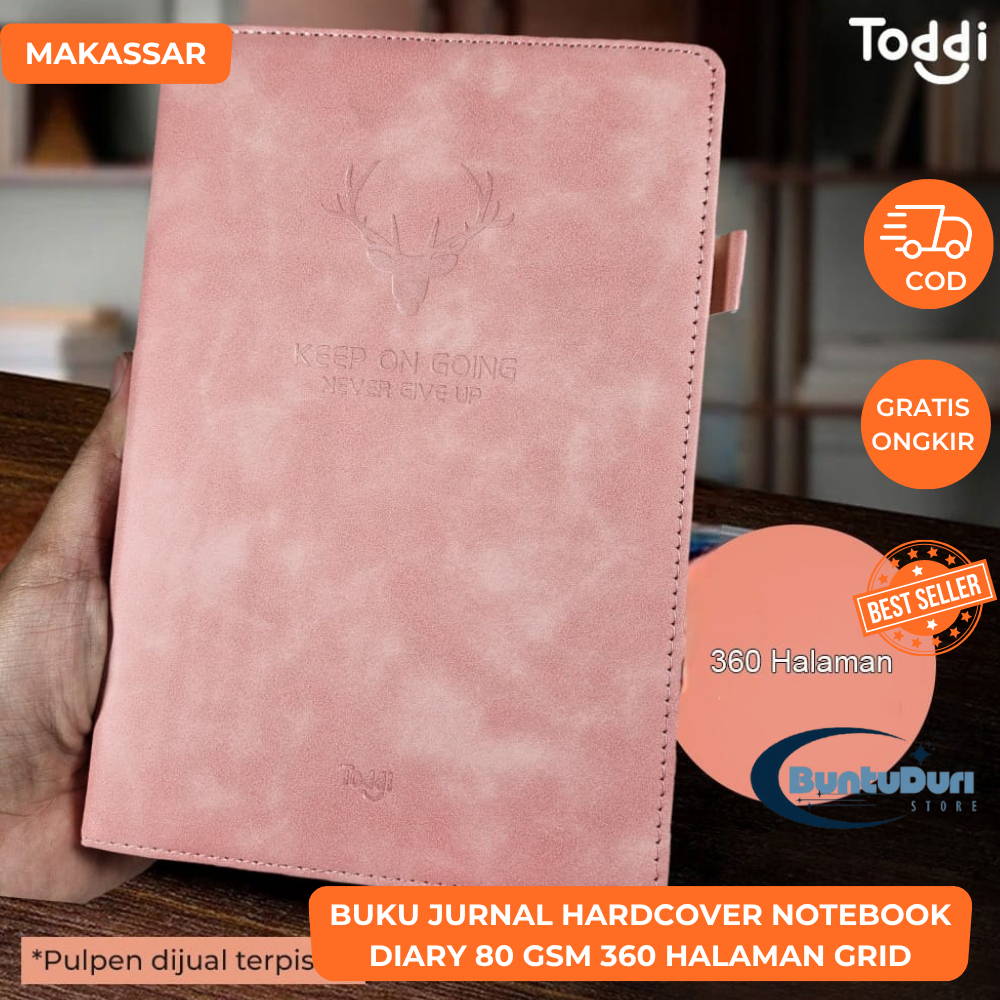 

Buku Jurnal Hardcover Notebook Diary 80 GSM 360 Halaman Grid
