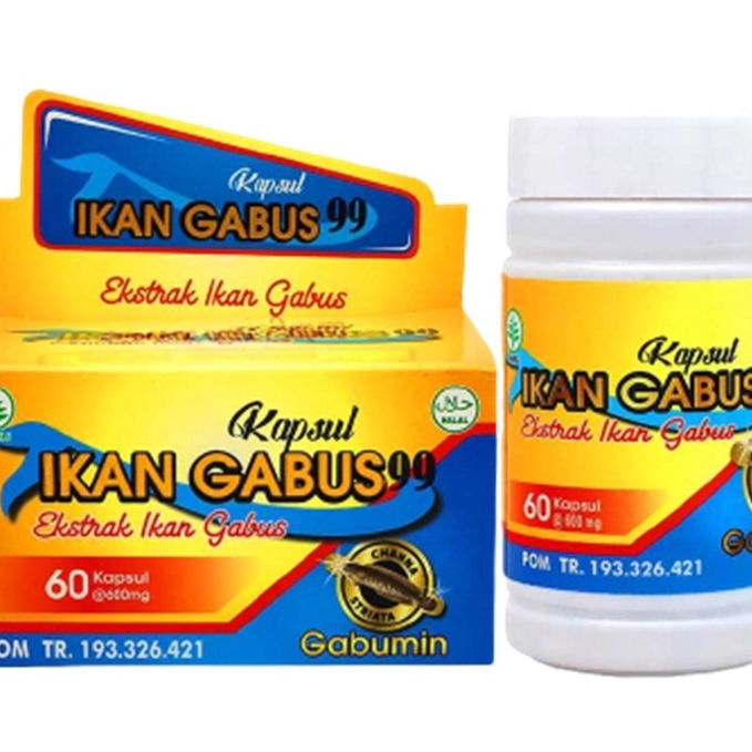 Kapsul Ikan Gabus Gabumin 99 Menghilangkan Bekas dan Penyembuhan Luka Pasca Operasi / Ikan Gabus Pas