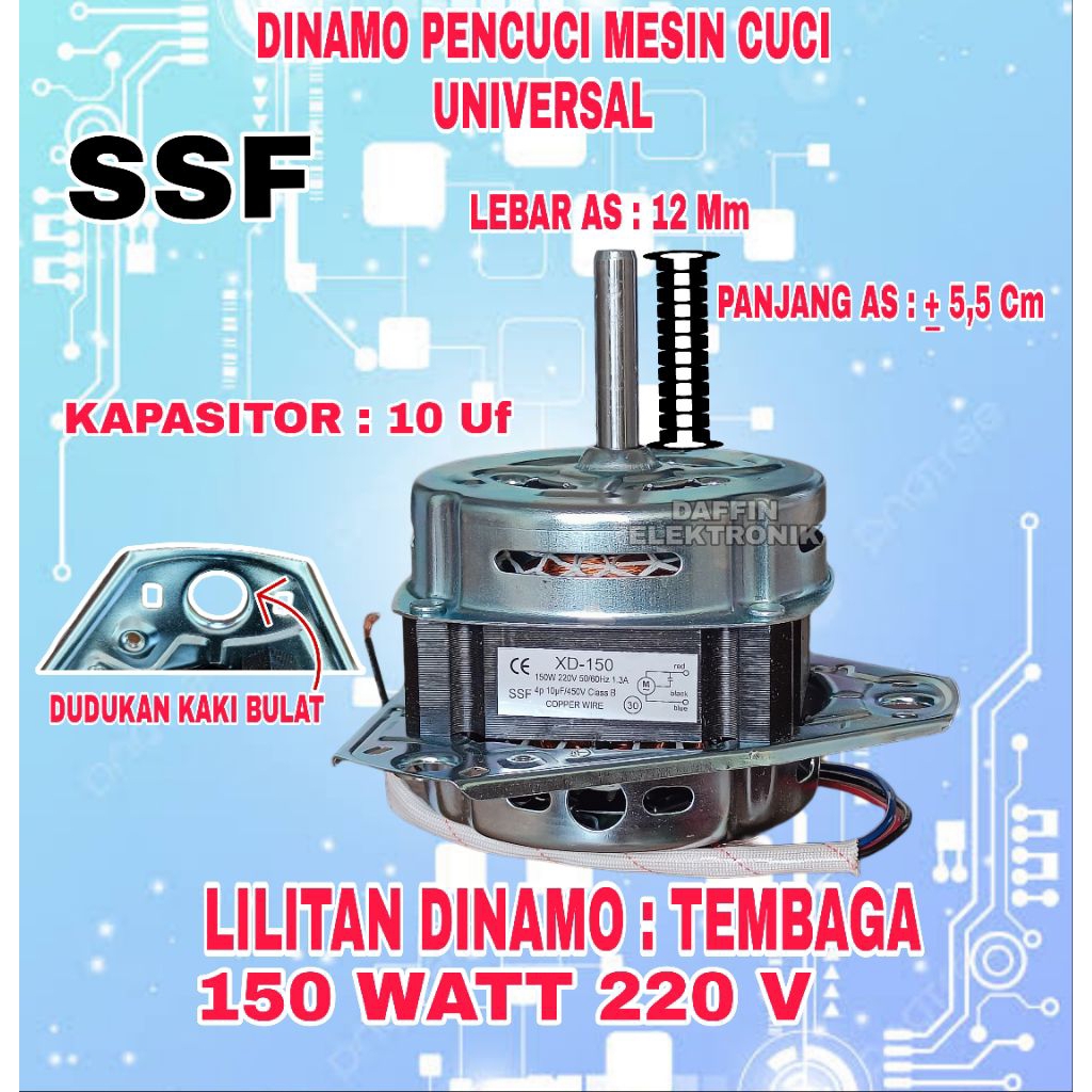 Dinamo Mesin Cuci Pencuci Umum SSF | Dinamo Mesin Cuci Aqua | Dinamo Mesin Cuci Panasonic | Dinamo M