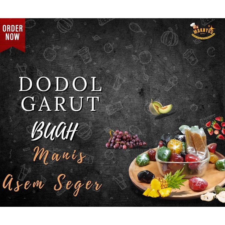 

Dodol Buah Manis Asem Seger Makanan Khas Garut 250gr-1kg