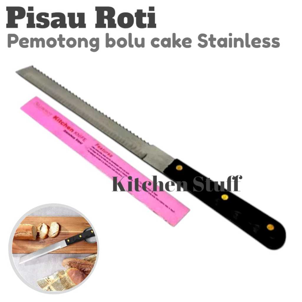 Pisau roti panjang stainless Pisau roti bakar
