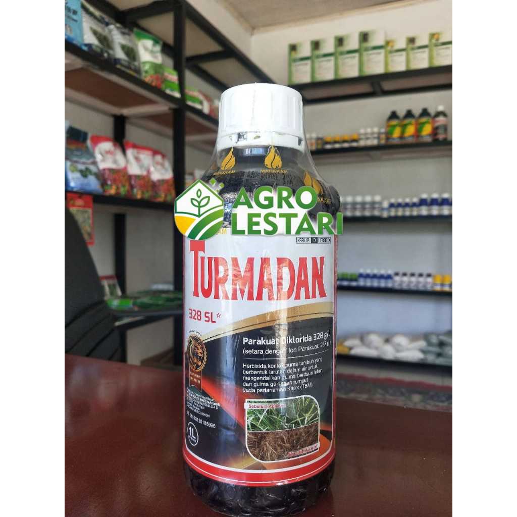 Herbisida TURMADAN 328 SL 1 LITER / GRATIS GRANDALY 25 WP 5GR /  RACUN RUMPUT TURMADAN