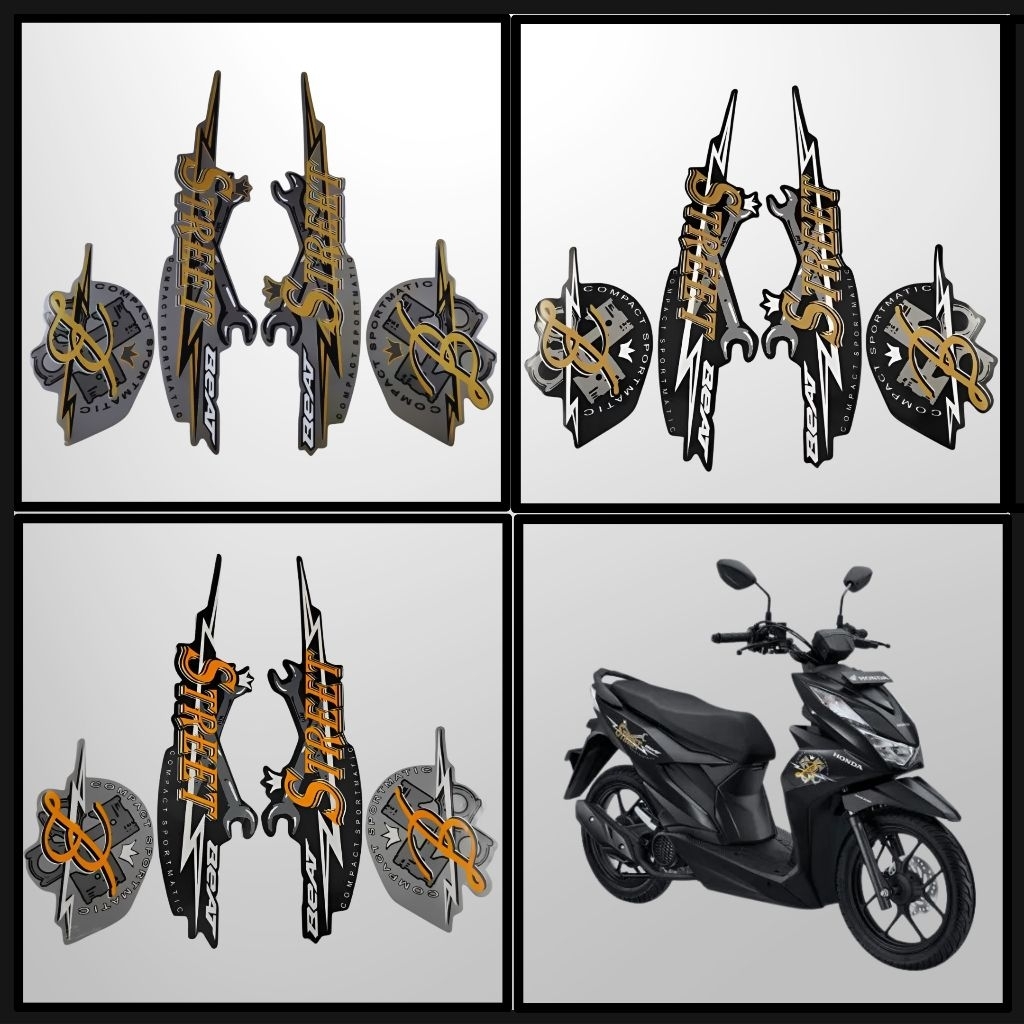 STICKER STRIPING MOTOR BEAT STREET 2020