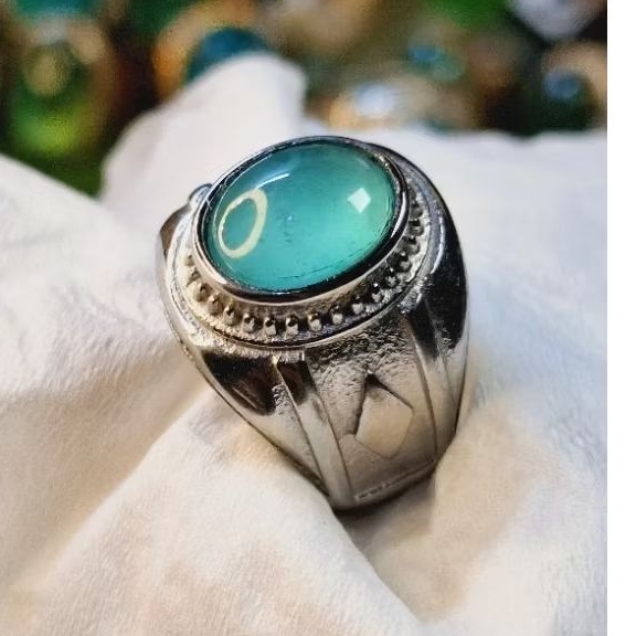 Cincin Batu Bacan Palamea Crystal Giwang◇Titanium