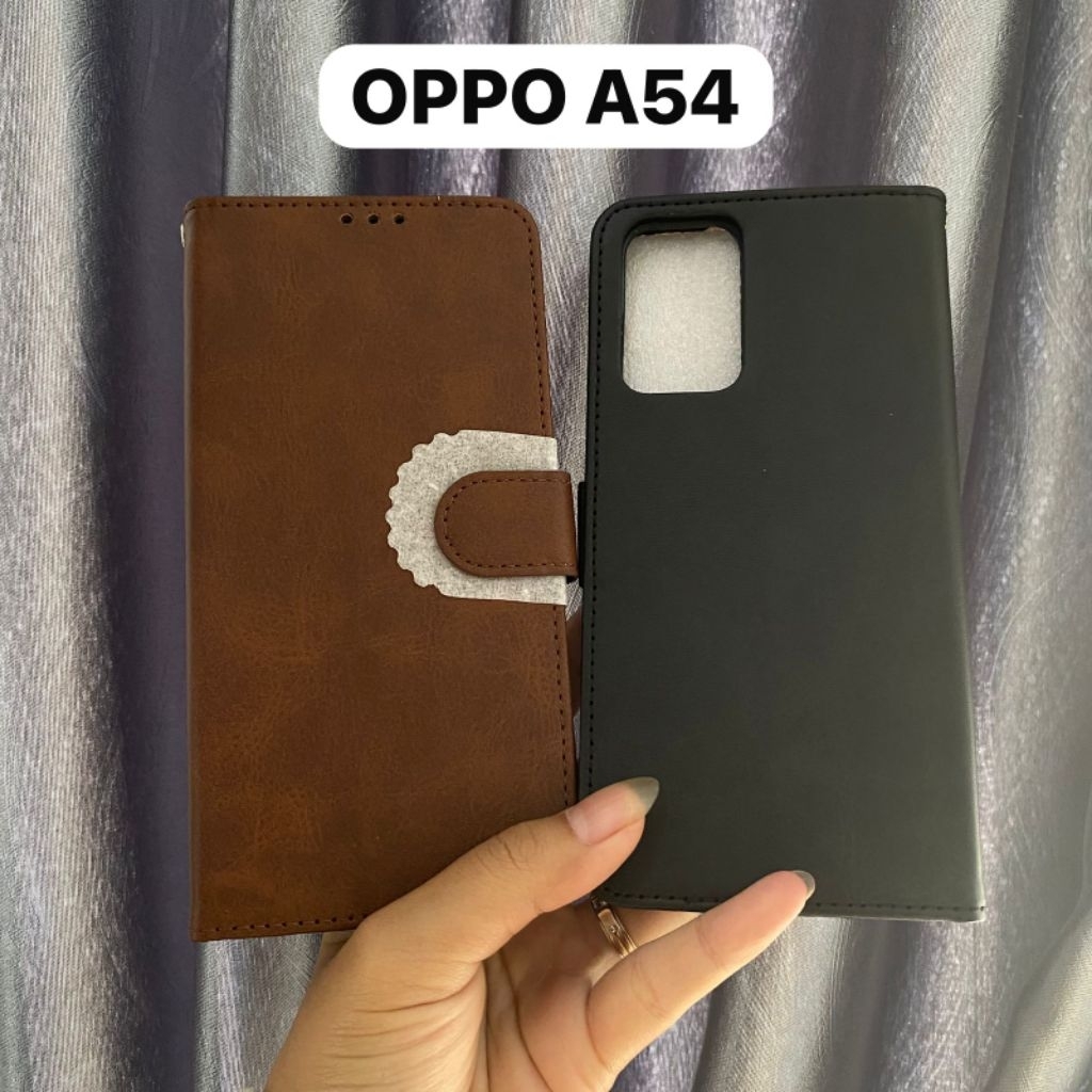 CASE DOMPET LIPAT KULIT OPPO A54