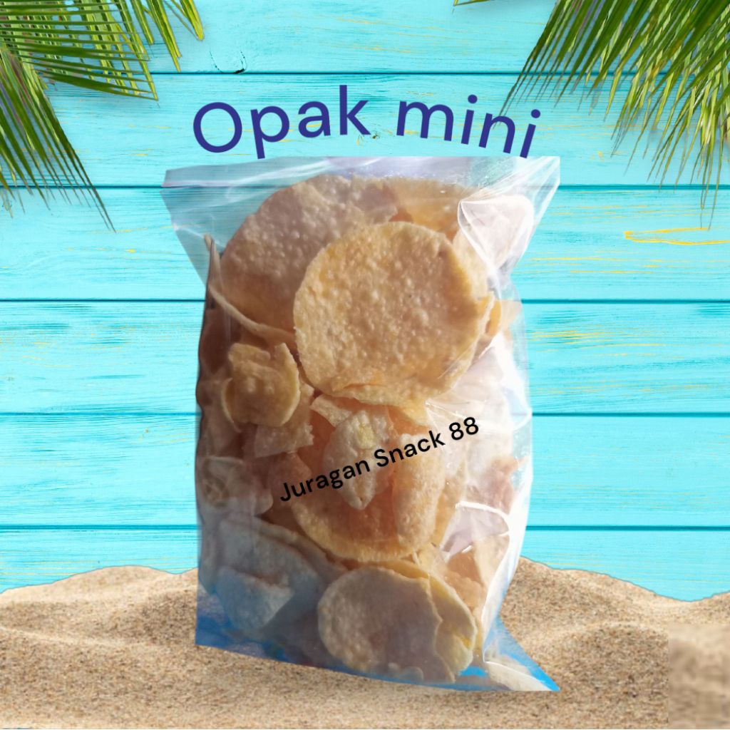 

Opak mini Rasa gurih asin 120Gr