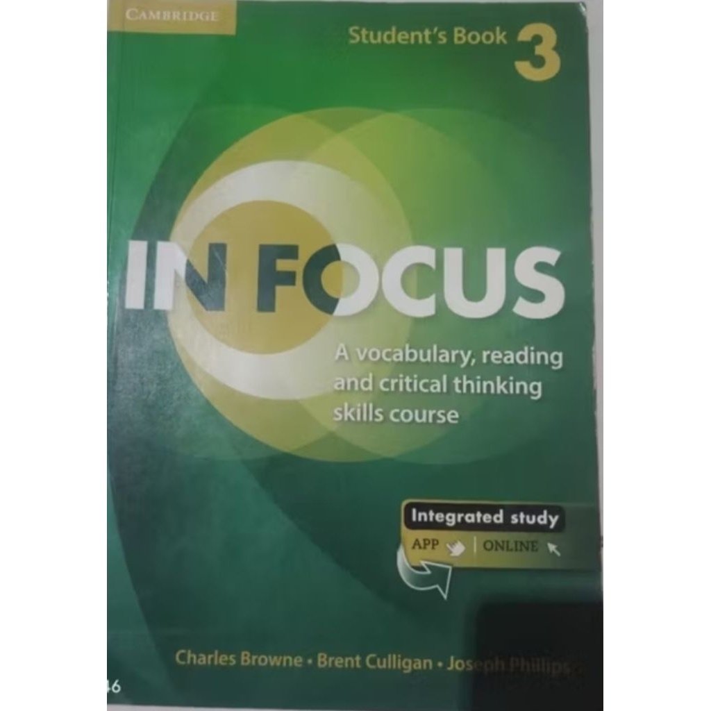 BUKU CAMBRIDGE IN FOCUS STUDENTS BOOK 3 ORIGINAL