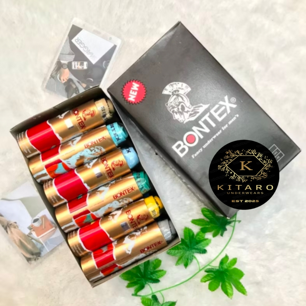 ( 6 - 12 Pcs ) Celana Dalam Pria Bontex / CD Pria Bontex Tabung / CD Bontex Lusinan
