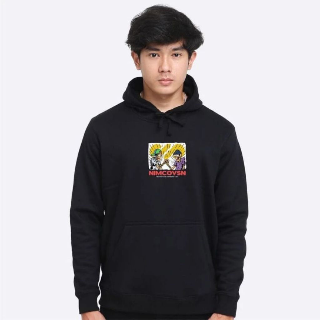 HOODIE NIMCO FRIENDS COMITT BLACK PRIA/WANITA