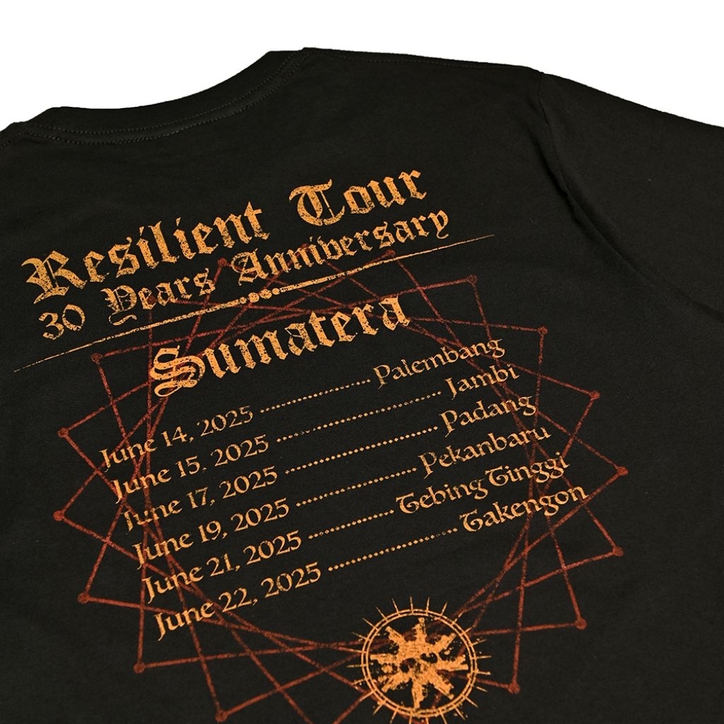 Burgerkill "RESILIENT TOUR 30 YEARS ANNIVERSARY SUMATRA" T-Shirt Official Merchandise
