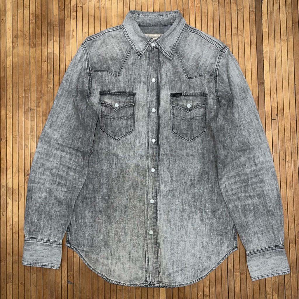 POLO RALPH LAUREN DENIM WESTERN SHIRT RRL momotaro