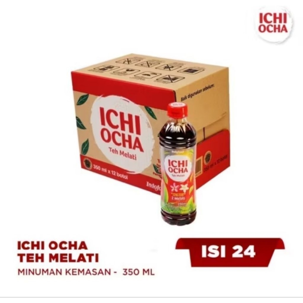 

ICHI OCHA TEH MELATI 350ML 1 KARTON ISI 24BTL #TEH
