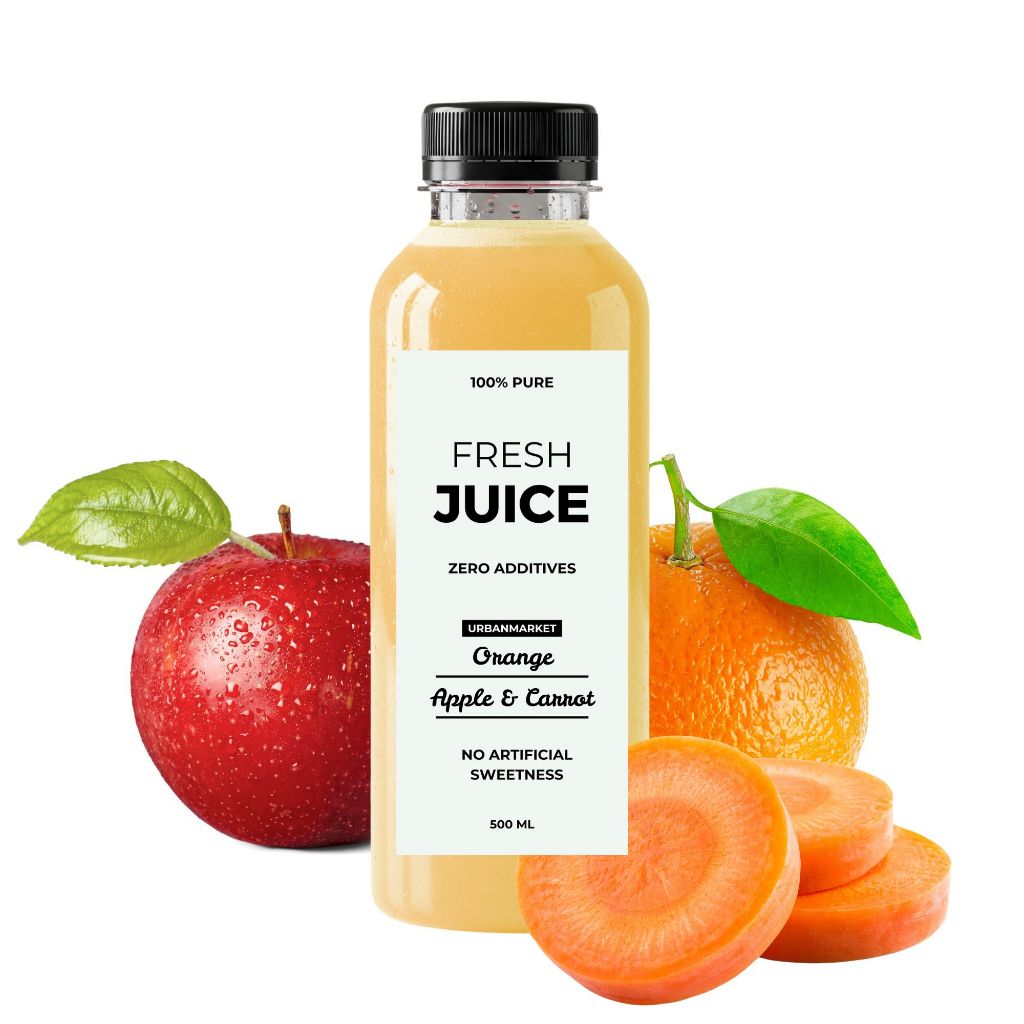 

Jus Apel Jeruk Wortel Segar Cold Pressed 500 ml – 100% Buah Asli, Murni Tanpa Gula Tambahan